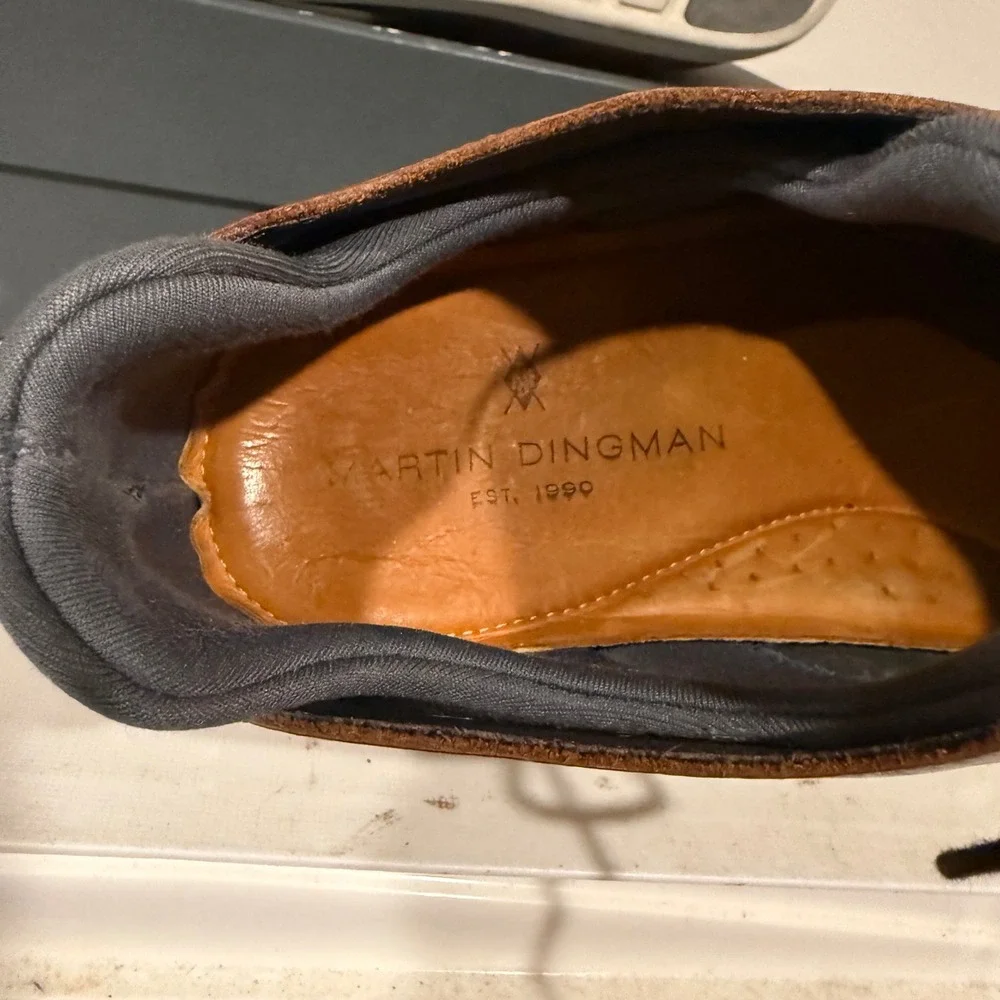 Martin Dingman Bill Oxford Sneakers Mens 11.5 Brown Good Leather Hybrid Shoe